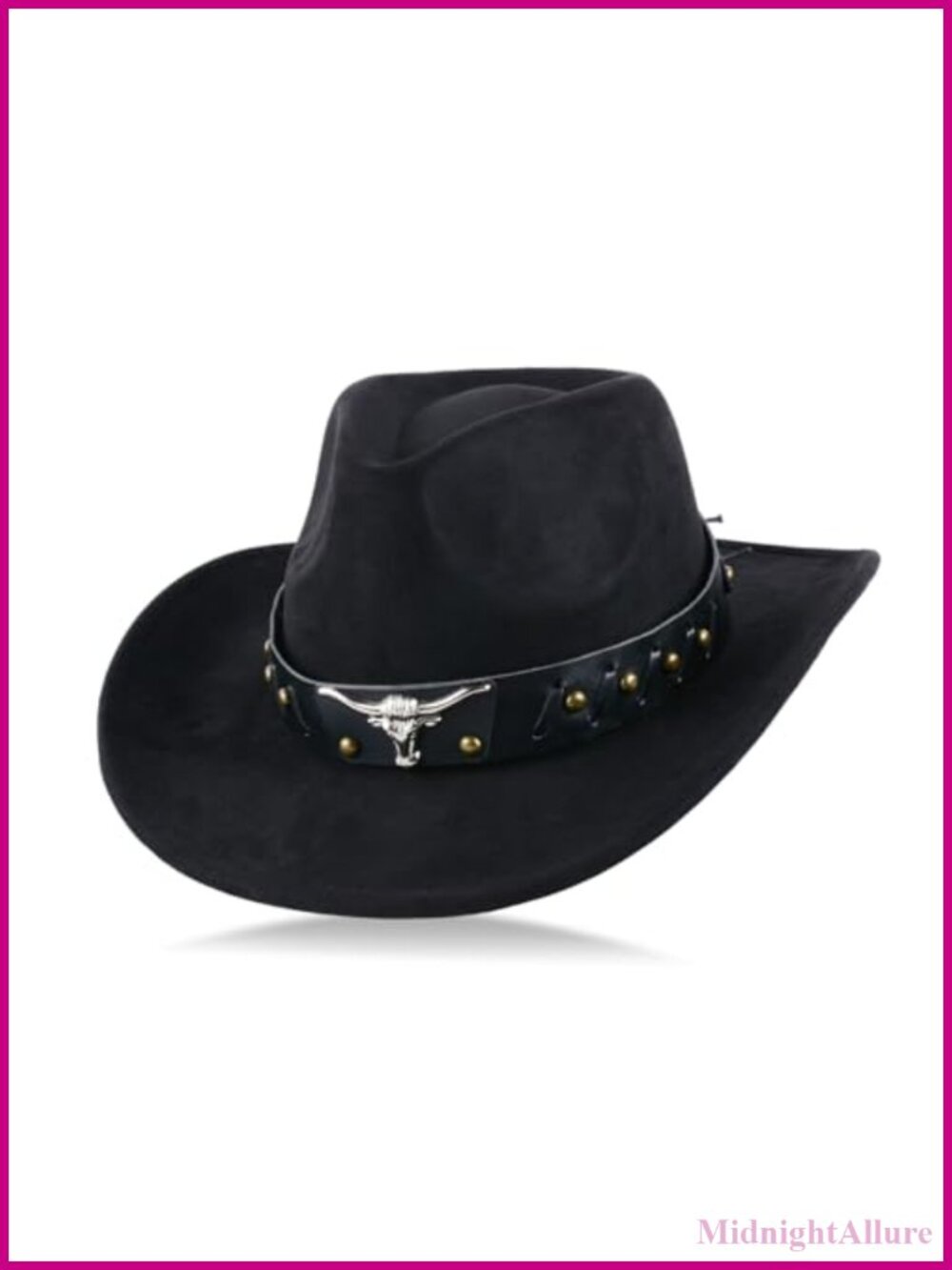 Suede Wide Brim Panama Cowboy Hat Adjustable Lightweight Unisex